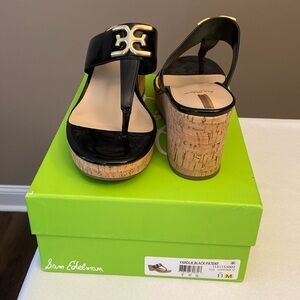 Sam Edelman Black Patent Sandal size 11 Woman